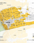 De Long's Avize Grand Cru, Côte des Blancs: French vineyard map with yellow-highlighted Avize areas.