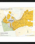 De Long Cramant Grand Cru, Côte des Blancs Framed map highlights vineyard areas in yellow.