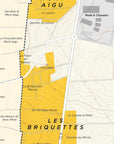 Oiry Grand Cru, Côte des Blancs map by De Long shows vineyard plots near Moët & Chandon, including La Cocluette.