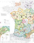 Wine Map of France IGPs Art Print | De Long
