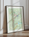 Wine Map of Germany - Art Print