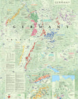 Wine Map of Germany Art Print | De Long