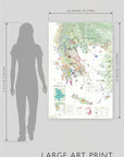 Wine Map of Greece - Art Print