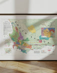 Wine Map of South Africa - Art Print