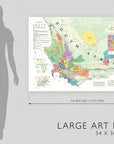 Wine Map of South Africa - Art Print