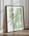 Wine Map of South America - Art Print
