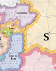 De Long Wine Map of Spain & Portugal IGPs shows northwestern Spain, northern Portugal, and IGP region borders.