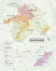 Wine Regions of Champagne Art Print