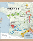 De Long Wine Regions of France Vino One Framed map shows major wine areas with Corsica and overseas insets.