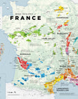 Wine Regions of France - Art Print