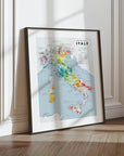 Wine Regions of Italy - Art Print