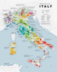 Wine Regions of Italy - Art Print