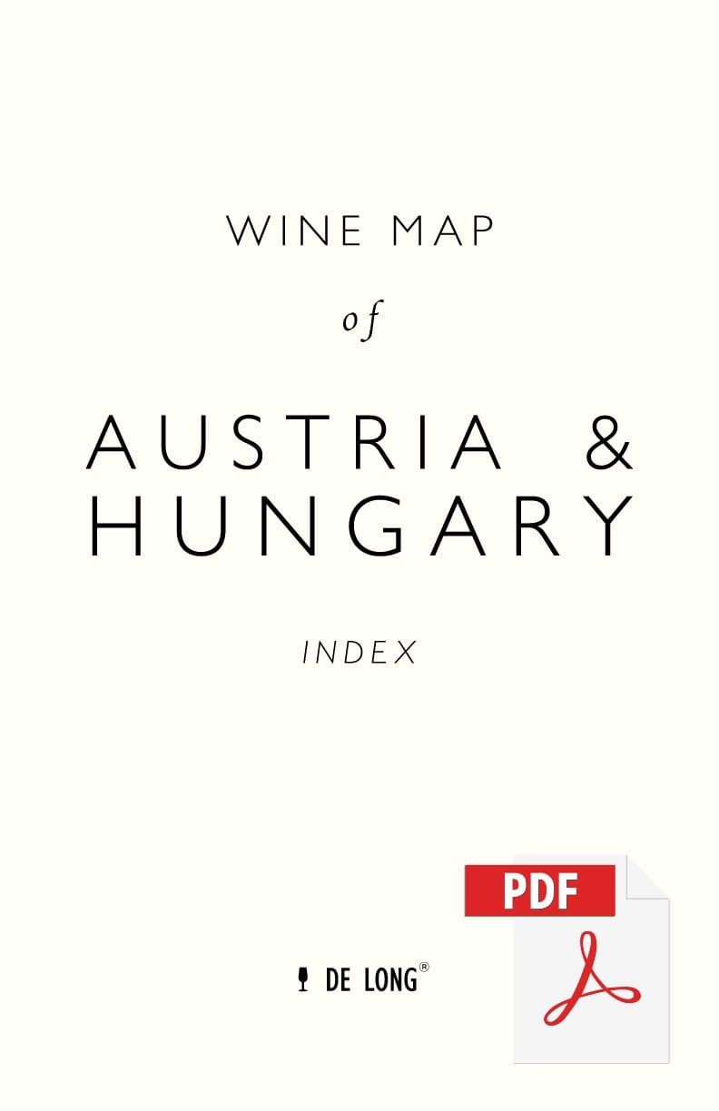 Wine Map of Austria &amp; Hungary - Digital Edition Index
