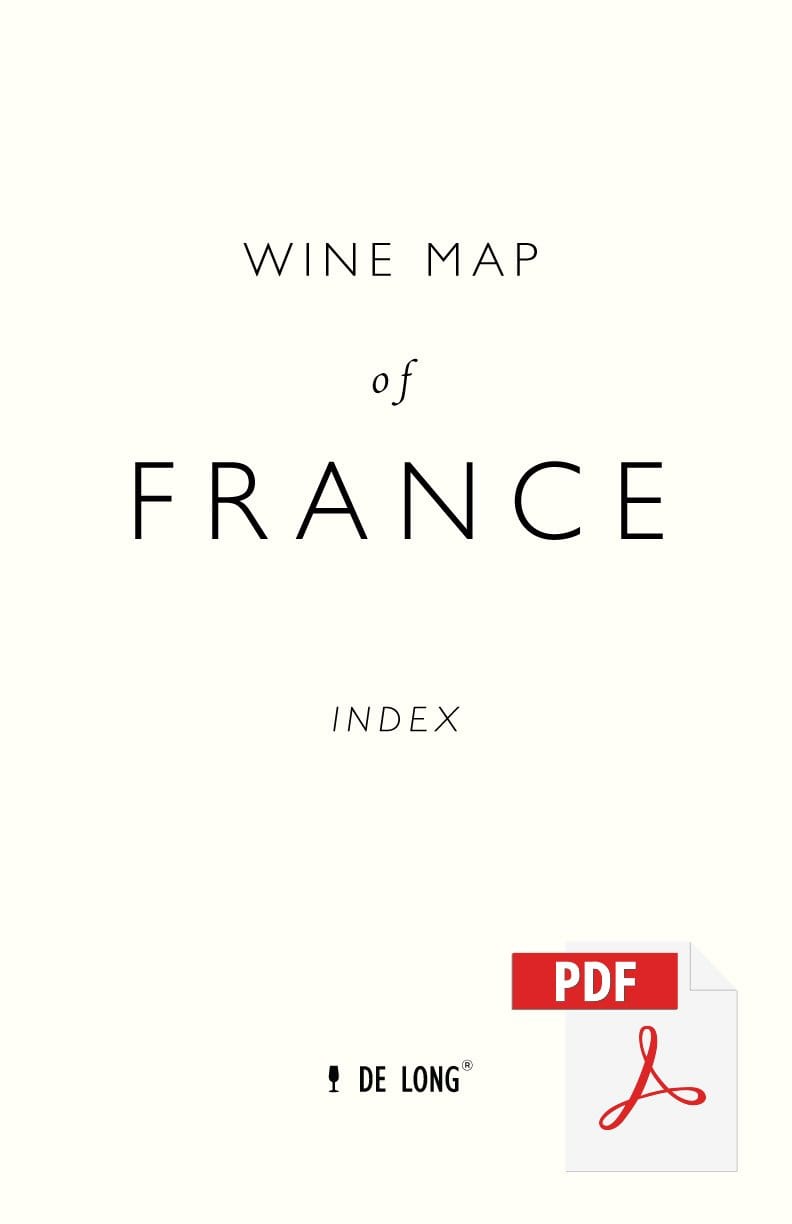 Wine Map of France - Digital Edition Index