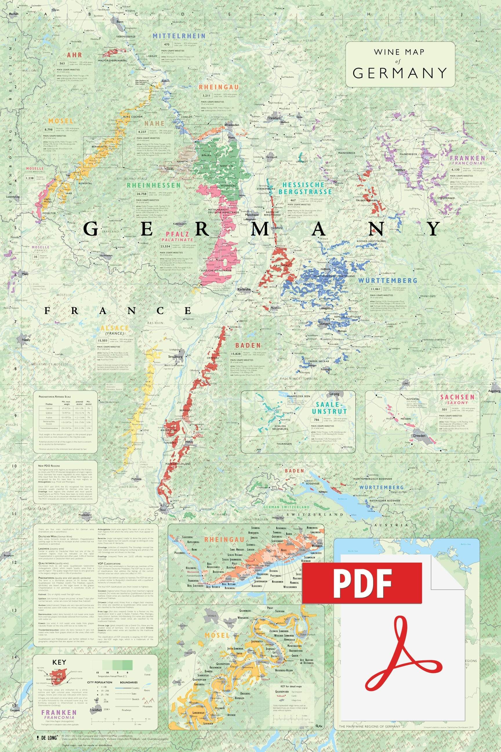 Wine Map of Germany - Digital Edition