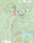 Wine Maps of the World Germany | De Long