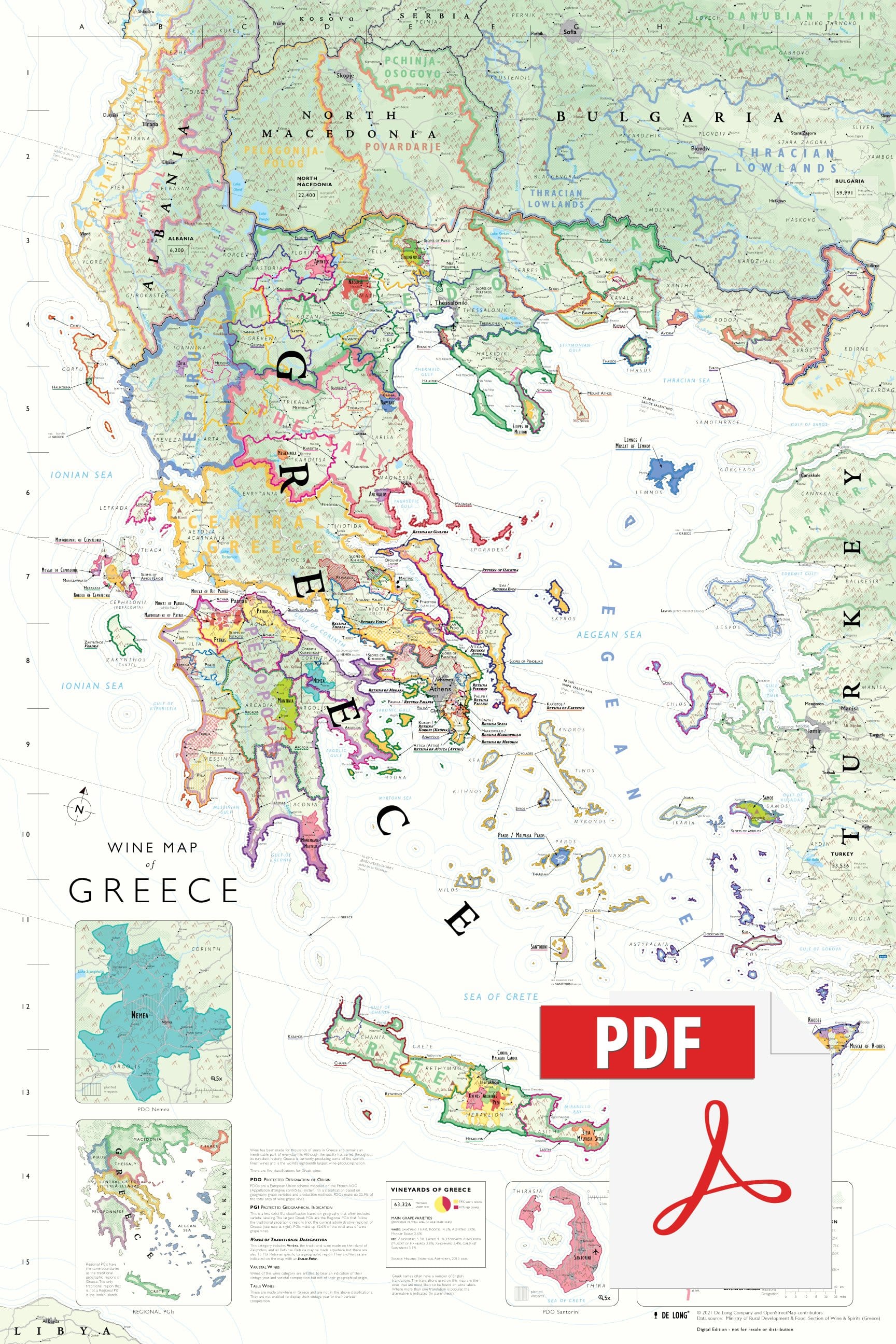 Wine Map of Greece - Digital Edition