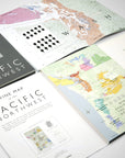 Wine Map of the Pacific Northwest Bookshelf Edition Open