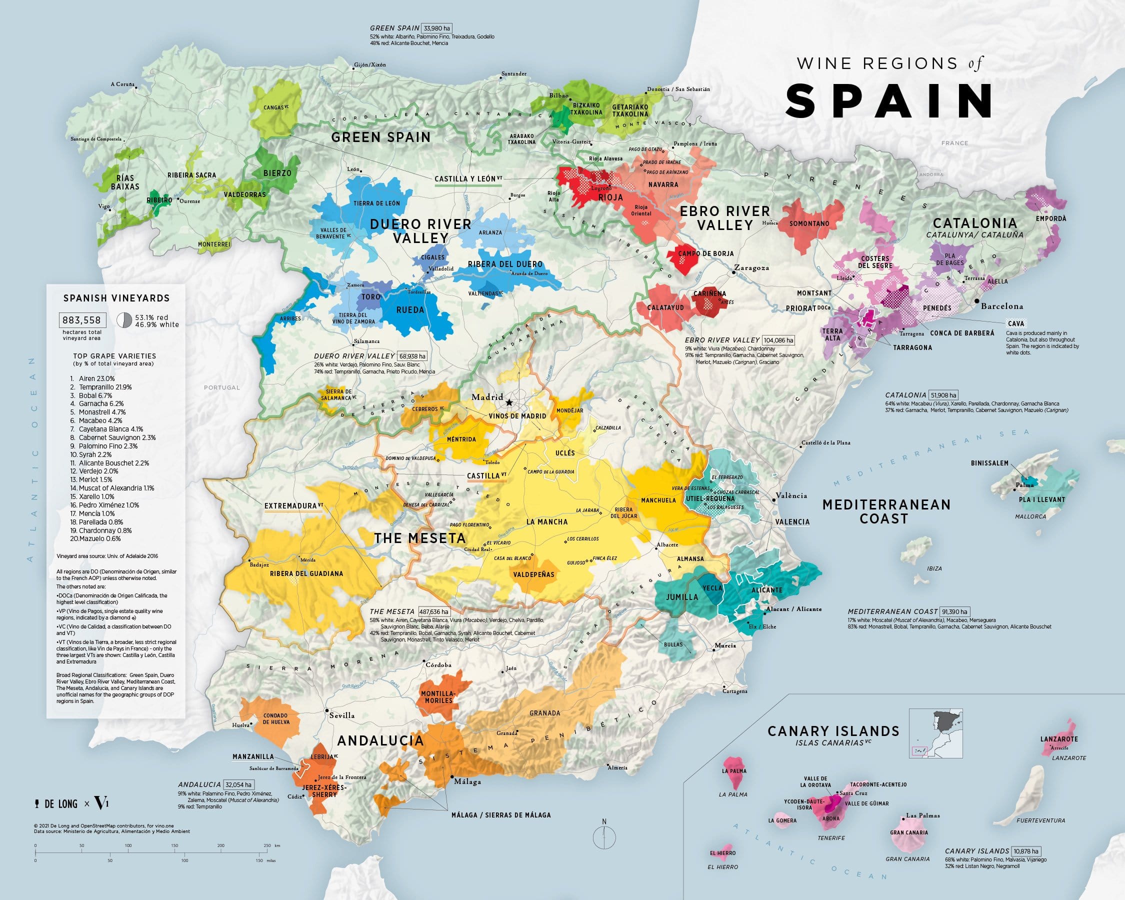 Algarve Map of Vineyards Wine Regions