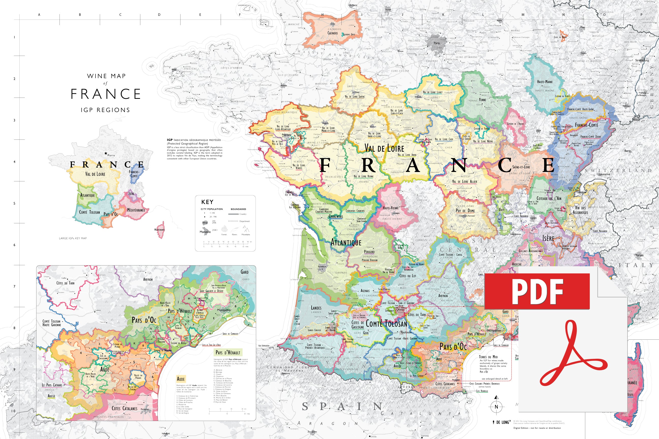 Wine Map of Germany - Digital Edition – De Long