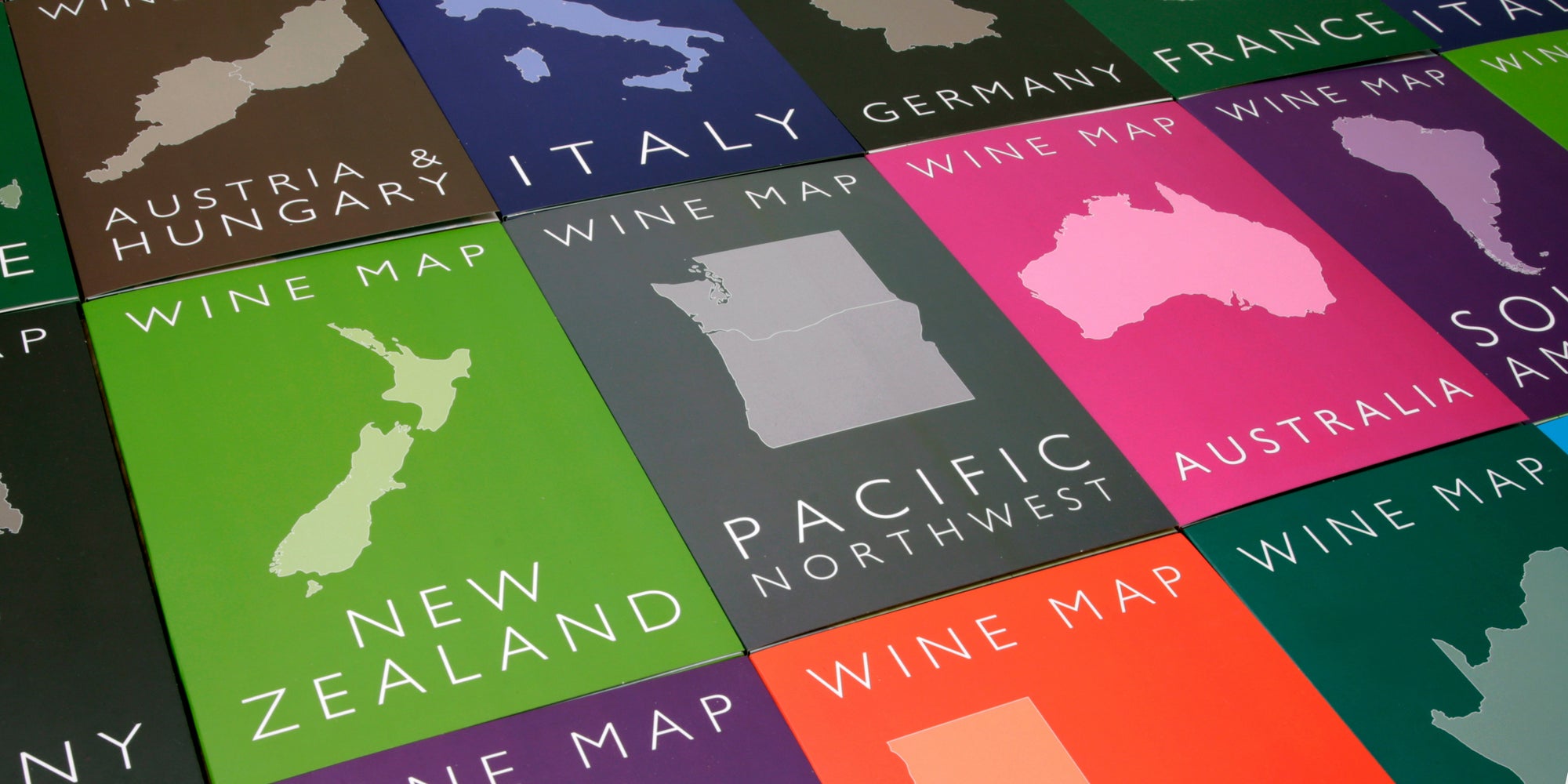 Bookshelf Wine Maps