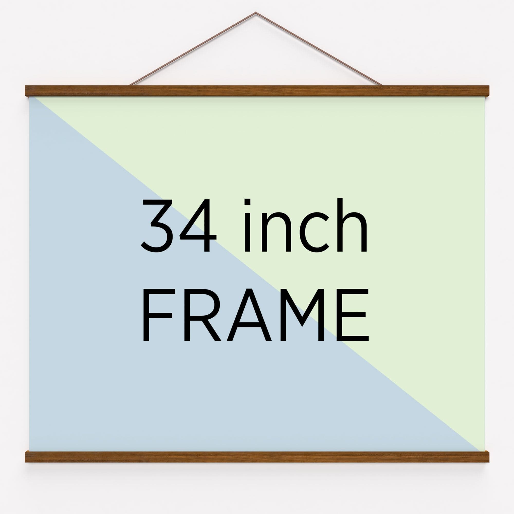 34 Inch Wood Hanging Frame