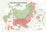 De Long’s Champagne wine map: Grande Montagne Sud, showing grand cru villages and Premier Cru areas in red.