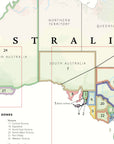 Key Map of Australia with wine zones labeled