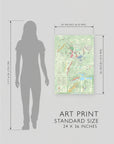 Wine Map of Germany - Art Print