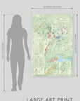 Wine Map of Germany - Art Print