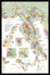 De Long Wine Map of Italy Framed shows DOC/DOCG regions with colored labels for each wine type.