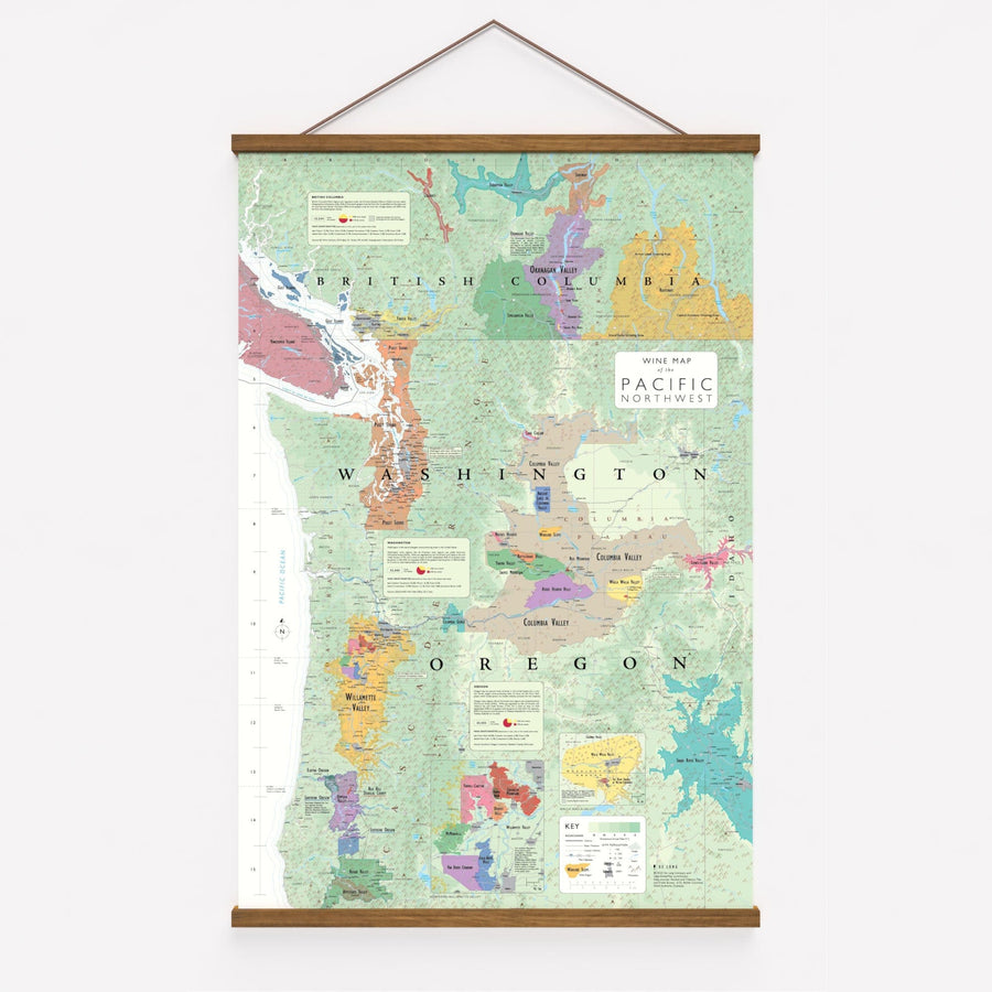 Wine Map of the Pacific Northwest