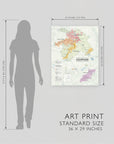 Wine Regions of Champagne - Art Print