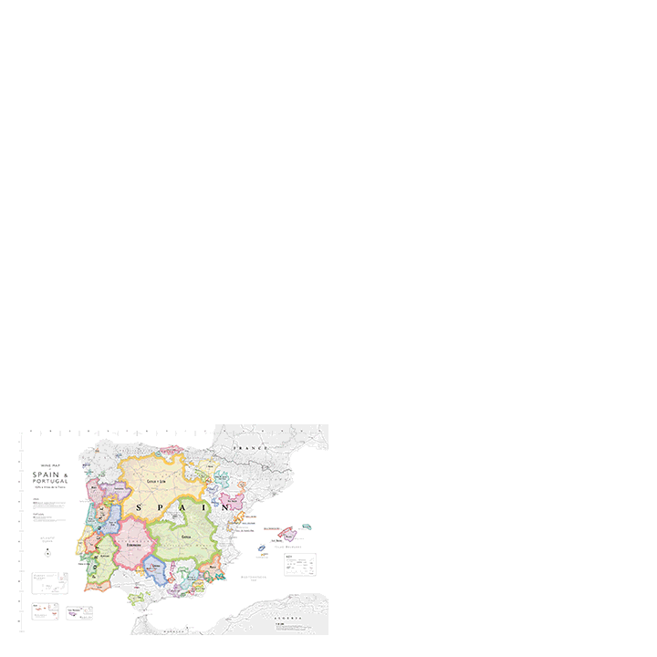 De Long Wine Maps of the World, includes:
France
France IGPs
Italy
Italy IGTs
Spain &amp; Portugal
Spain &amp; Portugal IGPs
Germany
Austria &amp; Hungary
Greece
California
Pacific Northwest (Oregon, Washington, British Columbia)
South America (Argentina, Chile, Uruguay, Brazil)
Australia
New Zealand
South Africa