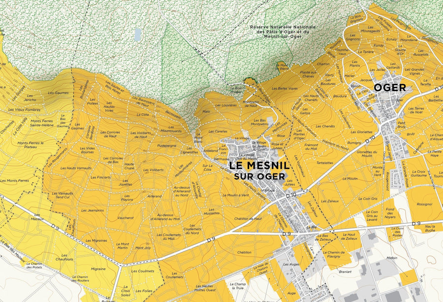 Côte des Blancs Map