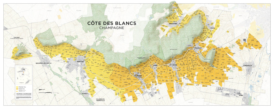Côte des Blancs Map