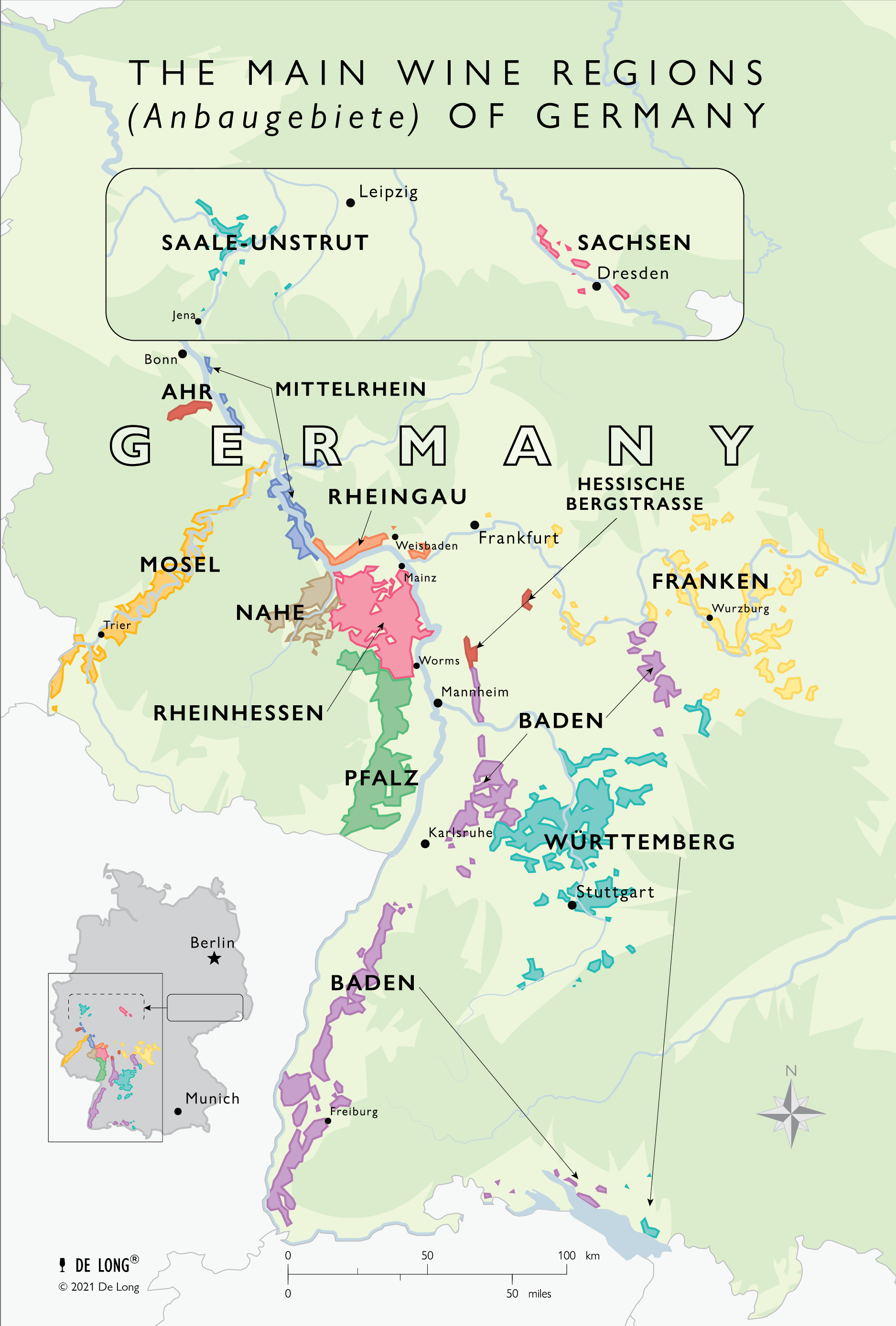 Wine Map of Germany - Digital Edition
