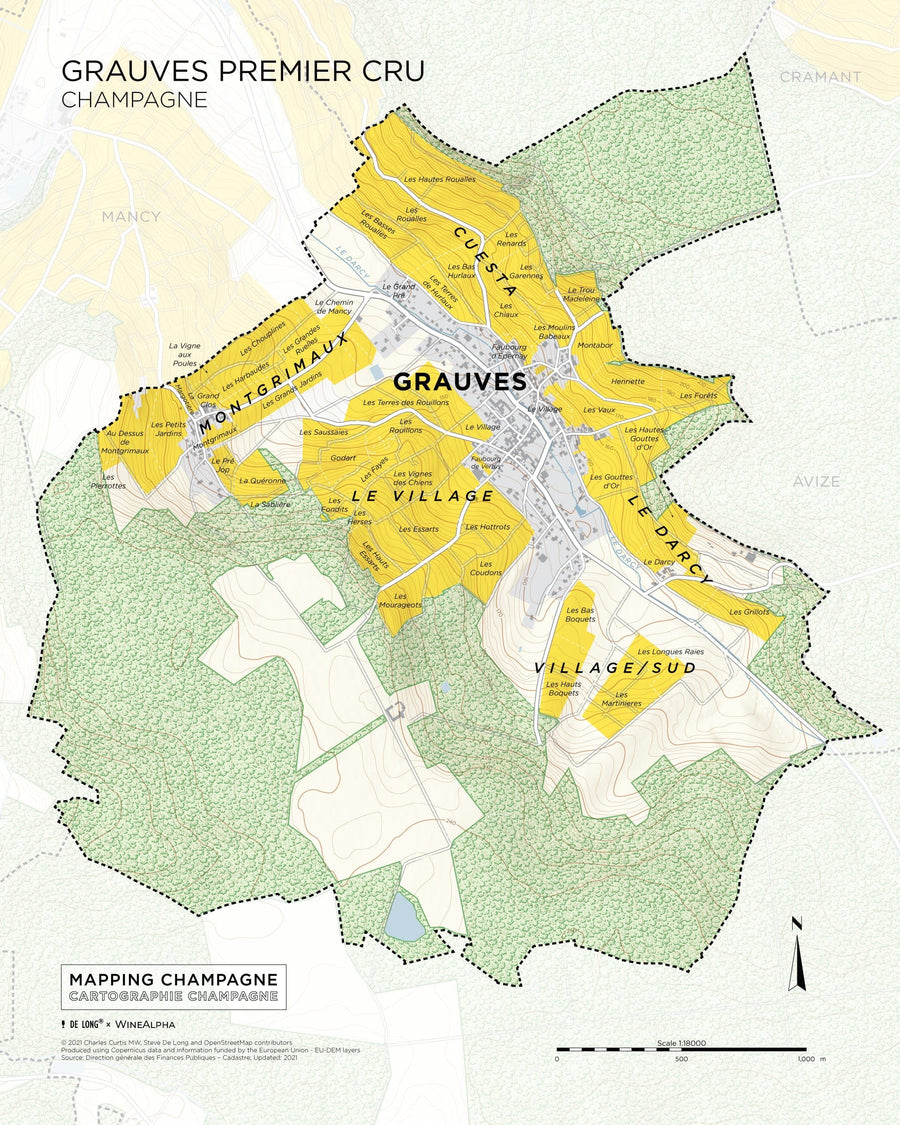 Grauves Premier Cru Map