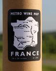 Metro Wine Map of France Label | De Long