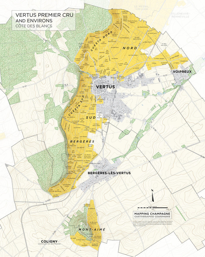 Vertus Premier Cru Map