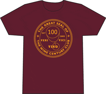 Wine Century Club T Shirt - De Long