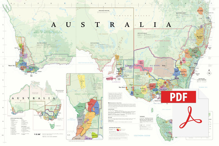 Wine Map of Australia - Digital Edition
