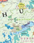 Wine Map of Austria & Hungary - Digital Edition Detail