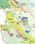 Wine Map of California - Digital Edition Detail