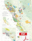 Wine Map of California - Digital Edition