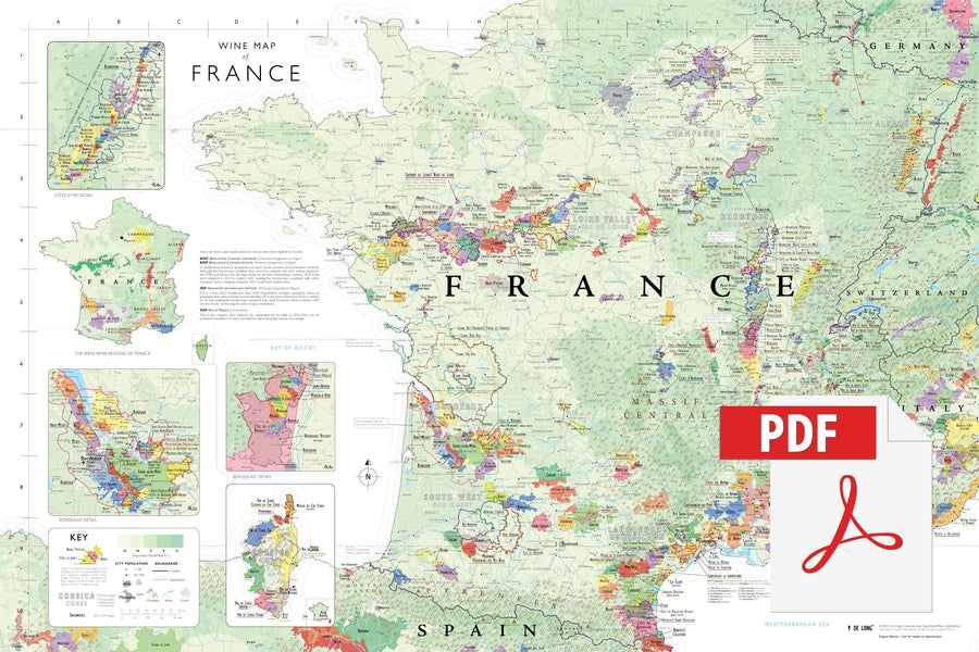 Wine Map of France - Digital Edition