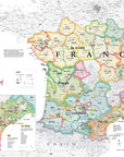 Wine Map of France - Bookshelf Edition IGP Regions Map