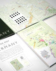 Wine Map of Germany Bookshelf Edition Open