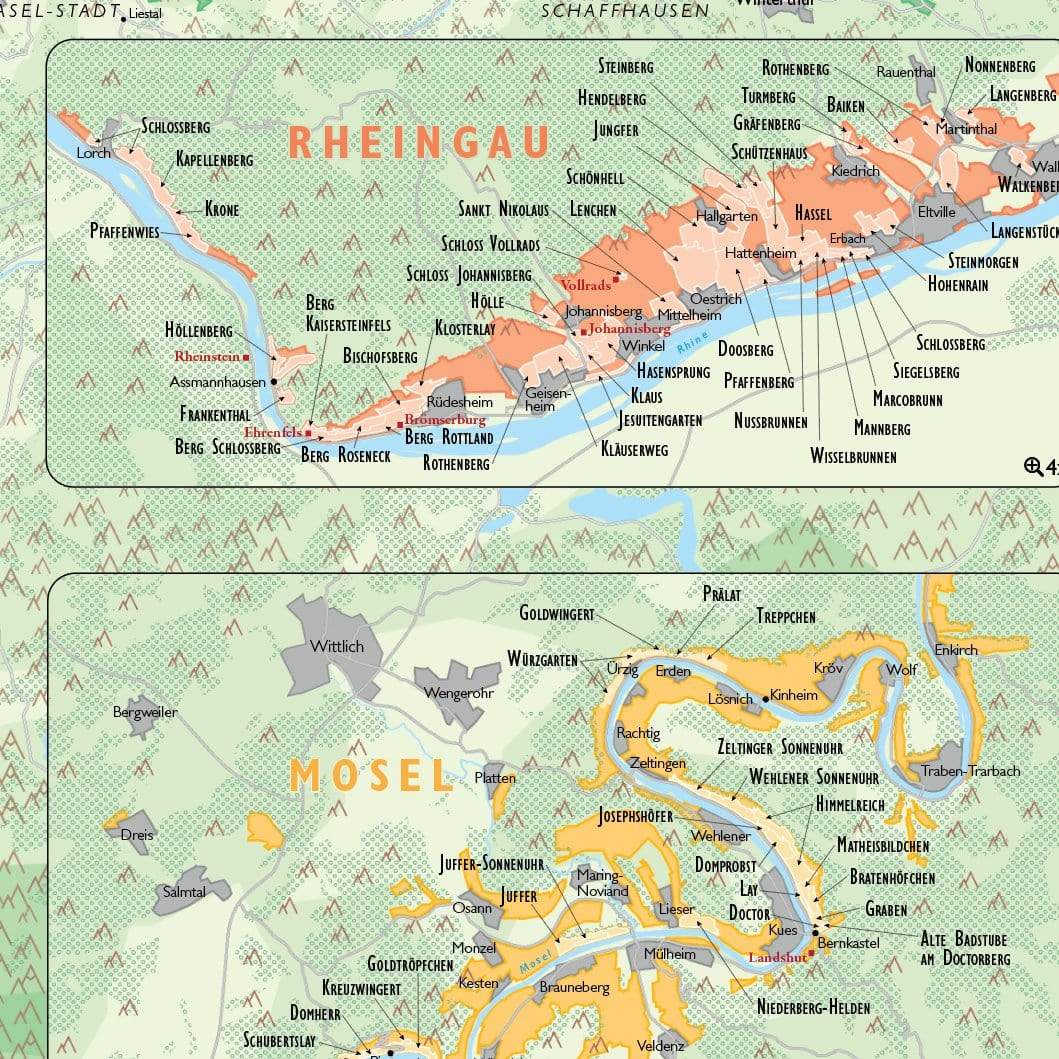 Wine Map of Germany - Digital Edition Detail