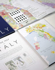 Wine Map of Italy - Bookshelf Edition open